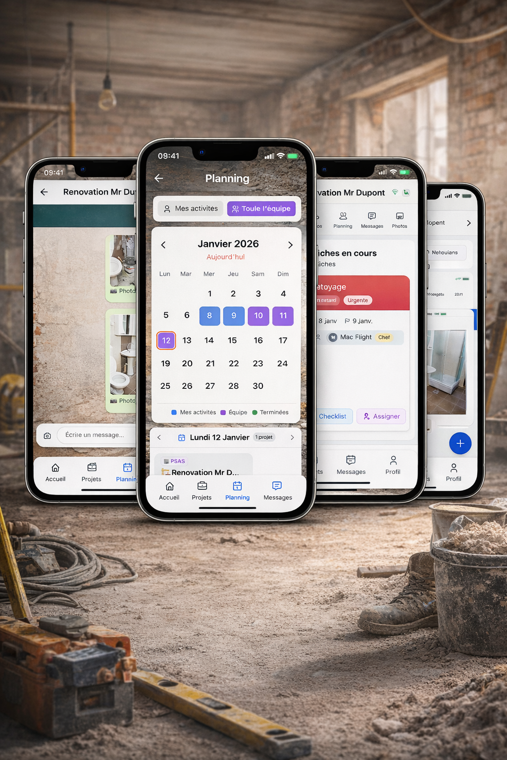 Application de suivi de chantier mobile 1
